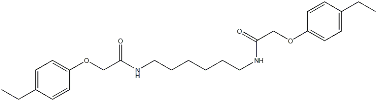 2-(4-ethylphenoxy)-N-(6-{[2-(4-ethylphenoxy)acetyl]amino}hexyl)acetamide Structure