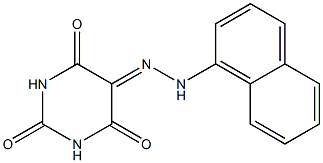 2,4,5,6(1H,3H)-pyrimidinetetrone 5-[N-(1-naphthyl)hydrazone] 구조식 이미지