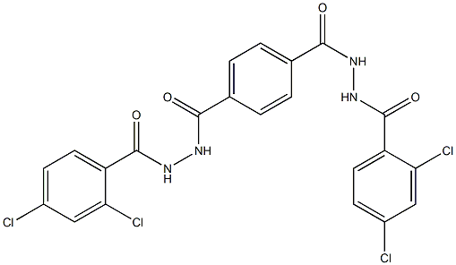 2,4-dichloro-N'-(4-{[2-(2,4-dichlorobenzoyl)hydrazino]carbonyl}benzoyl)benzohydrazide Structure