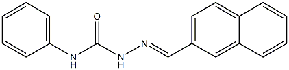 2-[(E)-2-naphthylmethylidene]-N-phenyl-1-hydrazinecarboxamide Structure