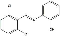 2-{[(E)-(2,6-dichlorophenyl)methylidene]amino}phenol 구조식 이미지