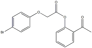 2-acetylphenyl 2-(4-bromophenoxy)acetate Structure