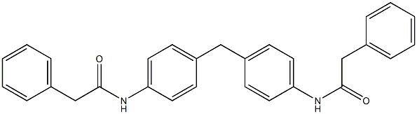 2-phenyl-N-(4-{4-[(2-phenylacetyl)amino]benzyl}phenyl)acetamide 구조식 이미지