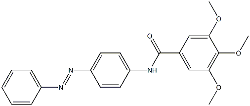 3,4,5-trimethoxy-N-{4-[(E)-2-phenyldiazenyl]phenyl}benzamide Structure