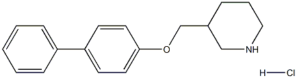 3-[([1,1'-biphenyl]-4-yloxy)methyl]piperidine hydrochloride Structure