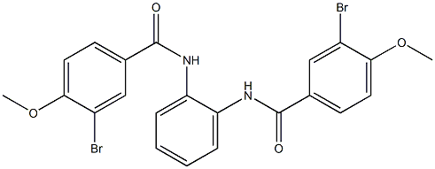 3-bromo-N-{2-[(3-bromo-4-methoxybenzoyl)amino]phenyl}-4-methoxybenzamide Structure
