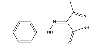 3-methyl-1H-pyrazole-4,5-dione 4-[N-(4-methylphenyl)hydrazone] 구조식 이미지