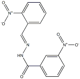 3-nitro-N'-[(E)-(2-nitrophenyl)methylidene]benzohydrazide Structure