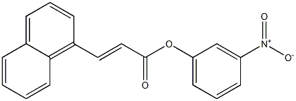 3-nitrophenyl (E)-3-(1-naphthyl)-2-propenoate Structure