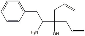 4-(1-amino-2-phenylethyl)-1,6-heptadien-4-ol Structure
