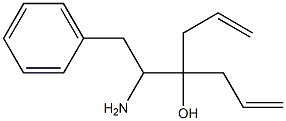 4-(1-amino-2-phenylethyl)-1,6-heptadien-4-ol 구조식 이미지