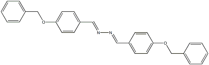 4-(benzyloxy)benzaldehyde N-{(E)-[4-(benzyloxy)phenyl]methylidene}hydrazone 구조식 이미지