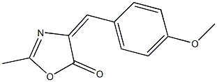 4-[(E)-(4-methoxyphenyl)methylidene]-2-methyl-1,3-oxazol-5(4H)-one Structure