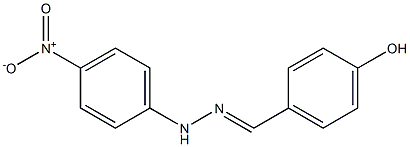 4-hydroxybenzaldehyde N-(4-nitrophenyl)hydrazone Structure