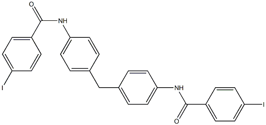 4-iodo-N-(4-{4-[(4-iodobenzoyl)amino]benzyl}phenyl)benzamide Structure