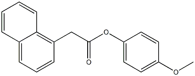 4-methoxyphenyl 2-(1-naphthyl)acetate Structure