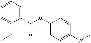 4-methoxyphenyl 2-methoxybenzoate 구조식 이미지