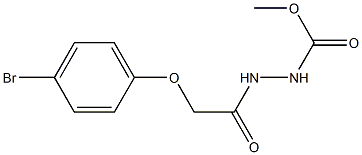 methyl 2-[2-(4-bromophenoxy)acetyl]-1-hydrazinecarboxylate 구조식 이미지