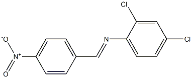 2,4-dichloro-N-[(E)-(4-nitrophenyl)methylidene]aniline Structure