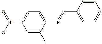 2-methyl-4-nitro-N-[(E)-phenylmethylidene]aniline Structure