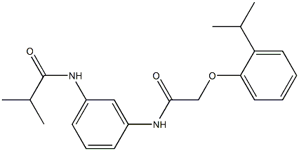 N-(3-{[2-(2-isopropylphenoxy)acetyl]amino}phenyl)-2-methylpropanamide Structure