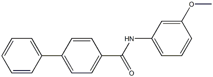 N-(3-methoxyphenyl)[1,1'-biphenyl]-4-carboxamide Structure