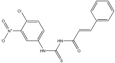 N-(4-chloro-3-nitrophenyl)-N'-[(E)-3-phenyl-2-propenoyl]thiourea Structure