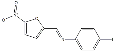 4-iodo-N-[(E)-(5-nitro-2-furyl)methylidene]aniline Structure