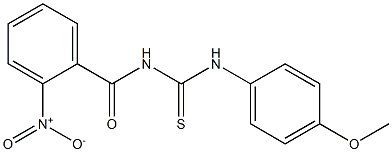 N-(4-methoxyphenyl)-N'-(2-nitrobenzoyl)thiourea 구조식 이미지