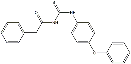 N-(4-phenoxyphenyl)-N'-(2-phenylacetyl)thiourea Structure