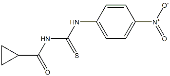 N-(cyclopropylcarbonyl)-N'-(4-nitrophenyl)thiourea 구조식 이미지