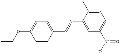 N-[(E)-(4-ethoxyphenyl)methylidene]-N-(2-methyl-5-nitrophenyl)amine Structure