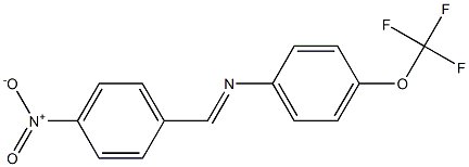 N-[(E)-(4-nitrophenyl)methylidene]-N-[4-(trifluoromethoxy)phenyl]amine Structure