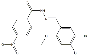 N'-[(E)-(5-bromo-2,4-dimethoxyphenyl)methylidene]-4-nitrobenzohydrazide Structure