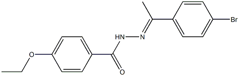 N'-[(E)-1-(4-bromophenyl)ethylidene]-4-ethoxybenzohydrazide 구조식 이미지