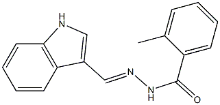 N'-[(E)-1H-indol-3-ylmethylidene]-2-methylbenzohydrazide Structure