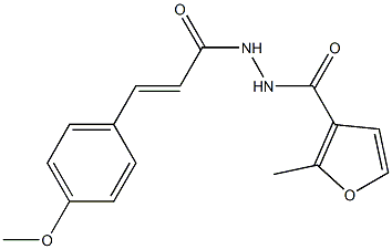 N'-[(E)-3-(4-methoxyphenyl)-2-propenoyl]-2-methyl-3-furohydrazide Structure