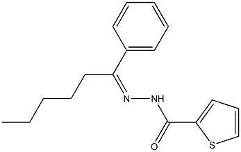 N'-[(Z)-1-phenylhexylidene]-2-thiophenecarbohydrazide 구조식 이미지