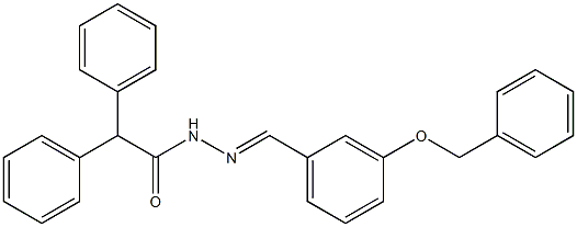 N'-{(E)-[3-(benzyloxy)phenyl]methylidene}-2,2-diphenylacetohydrazide 구조식 이미지