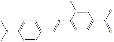 N-{(E)-[4-(dimethylamino)phenyl]methylidene}-N-(2-methyl-4-nitrophenyl)amine Structure