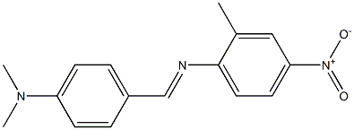 N-{(E)-[4-(dimethylamino)phenyl]methylidene}-N-(2-methyl-4-nitrophenyl)amine 구조식 이미지