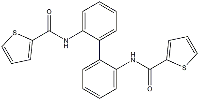N-{2'-[(2-thienylcarbonyl)amino][1,1'-biphenyl]-2-yl}-2-thiophenecarboxamide Structure