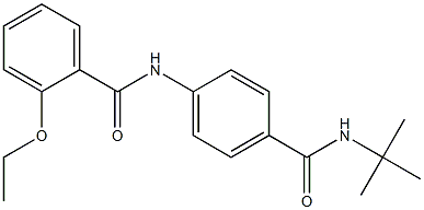 N-{4-[(tert-butylamino)carbonyl]phenyl}-2-ethoxybenzamide Structure