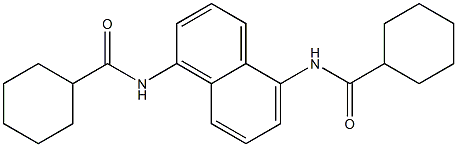 N-{5-[(cyclohexylcarbonyl)amino]-1-naphthyl}cyclohexanecarboxamide 구조식 이미지