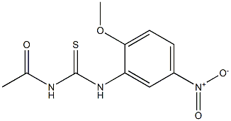 N-acetyl-N'-(2-methoxy-5-nitrophenyl)thiourea Structure