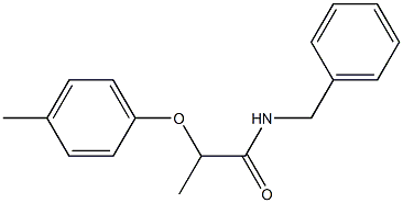 N-benzyl-2-(4-methylphenoxy)propanamide 구조식 이미지