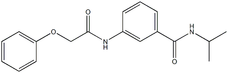 N-isopropyl-3-[(2-phenoxyacetyl)amino]benzamide 구조식 이미지