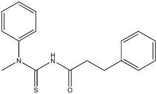 N-methyl-N-phenyl-N'-(3-phenylpropanoyl)thiourea Structure