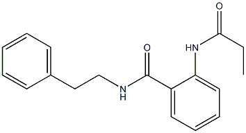 N-phenethyl-2-(propionylamino)benzamide 구조식 이미지