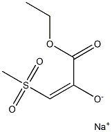 sodium (E)-3-ethoxy-1-(methylsulfonyl)-3-oxo-1-propen-2-olate 구조식 이미지